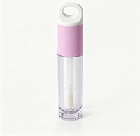 Tube à lèvres transparent élégant, écologique, personnalisable, vide, pour emballage de gloss cosmétique