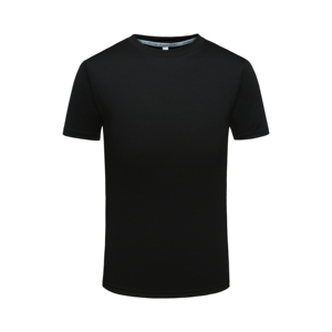 Customized Long Knitted Oversized Hip-hop Retro <b>Black</b> T-<b>shirt</b> for <b>Men</b> <b>Short</b> <b>Sleeve</b> 100% Polyester - Product Image 3