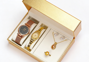 Hot Sale Protective Rectangle Watch <b>Box</b> Necklace Ring Jewelry Set Watch Gift <b>Box</b> for Packaging - Product Image 5