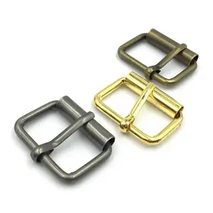 Hoge Kwaliteit Metalen Gespen Omkeerbare Riem Pin Gespen Messing Stalen Roller Gespen Voor Handtas