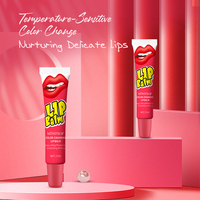 Tinte Labial en Gel Coreano Personalizado, Bálsamo Labial Humectante, Voluminizador, Color Rosa Cambiante, Vegano y Nutritivo