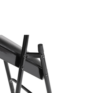 Silla plegable de estudio de estudiante de acero inoxidable moderna, muebles escolares nuevos para uso al aire libre, plegable de comedor de boda negro de caviar - Product Image 5