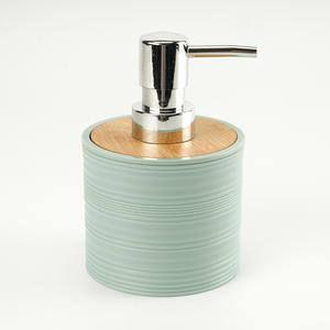 Couverture en bambou à grain horizontal lavage de salle de bain ensemble de quatre pièces en plastique fabricant en gros ensemble de supports de rangement pour salle de bain - Product Image 2