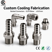 Kit de refroidissement liquide personnalisé, blocs d'eau, raccords, supports, ensemble complet, usinage CNC, aluminium, laiton, OEM, ODM