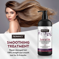 Romacy 986 ml Crème Lissante Professionnelle de Salon à Étiquette Personnalisée Traitement Capillaire à la Kératine Protéinée Brésilienne