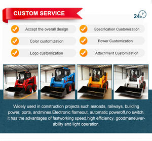 Penjualan langsung dari pabrik penggali selip Steer Loader dilengkapi dengan EPA/EU 5 mesin pemuat selip Mini produsen - Product Image 5