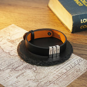 <span class=keywords><strong>Pulsera</strong></span> de Plata 925 Negra Antigua de Estilo Rock para <span class=keywords><strong>Hombre</strong></span>, <span class=keywords><strong>Pulsera</strong></span> Vintage Misteriosa con Cuerda, Ideal para Fiestas, a Bajo Precio - Product Image 3