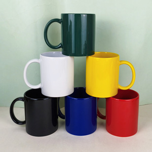 Ceramic <b>Mug</b> Solid Color Customizable For Home Office Use Business Gift Promotional Drinkware - Product Image 4