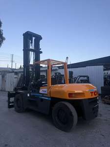 High Quality TCM 10 Ton Diesel Forklift Japan Original Used 1500mm <b>Fork</b> Length 6 Month Warranty FD100 Sale - Product Image 5