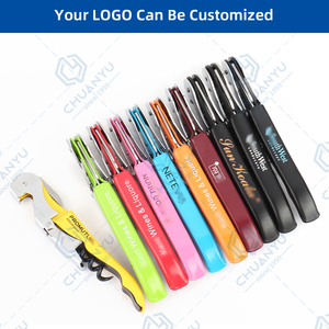 Cortador de Papel de Aluminio Multifunción con Logotipo <span class=keywords><strong>Personalizado</strong></span>, Abridor de Botellas de Acero Inoxidable para Camareros, <span class=keywords><strong>Sacacorchos</strong></span> para Botellas de Vino - Product Image 5