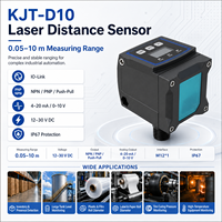 Sensor Jarak Laser Cerdas KJT-D IO-Link 10M Pengaturan Parameter Jarak Jauh untuk Kontrol Industri PLC