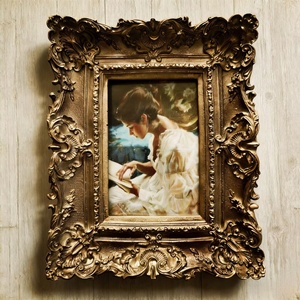 <span class=keywords><strong>Cadre</strong></span> photo en résine doré orné de style baroque antique personnalisé <span class=keywords><strong>10x15</strong></span>, <span class=keywords><strong>cadre</strong></span> photo vintage avec verre frontal, <span class=keywords><strong>cadre</strong></span> de luxe 4x6 - Product Image 1