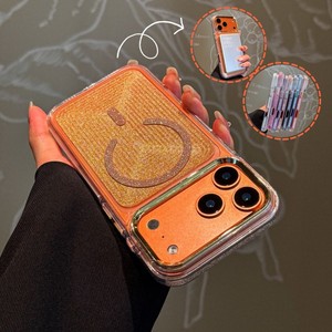 Luxury Magnetic Strong Glitter clear Mobile <b>Phone</b> case for iPhone 18 Pro Max 17 16 15 Shimmering Shockproof Colorful Back Cover - Product Image 3