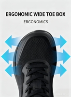 Chaussures de course et décontractées de grande taille 40-45, avec empeigne en Lycra de haute qualité, bout large et rebond ultra-léger