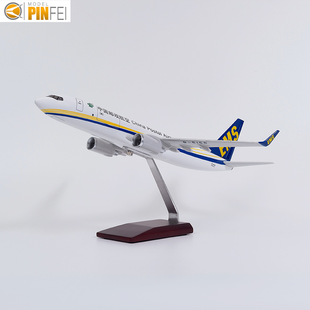 Scale 1/100 Business Gift Decoration Craft Factory Price Airplane Model 40cm Size Boeing 737-800 China Postal Airlines EMS Cargo
