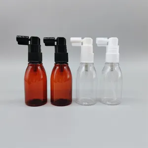 50 Ml Mũi Máy Hút Nhựa Phun Bơm Rỗng Có Thể Bơm Lại Miệng Làm Sạch Chai Xịt Y Tế Jar