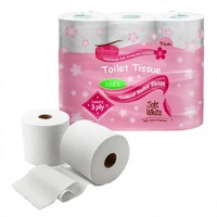Papier toilette de qualité supérieure, absorbant, ultra doux, 3 plis, en pâte de bois vierge, emballage de 32 rouleaux
