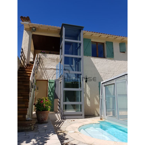 ลิฟต์บ้านขนาดเล็กสำหรับ2- 4คนลิฟต์โดยสารกระจก3ชั้นภายนอกอาคารผู้โดยสารที่พักอาศัย - Product Image 6