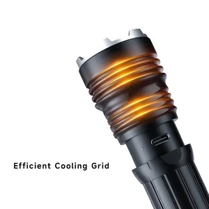 2023 đèn LED làm việc đèn pin mạnh mẽ Đèn pin nhà sản xuất ngoài trời làm việc xách tay Zoomable Đèn pin ngọn đuốc