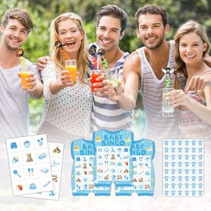 Cartes de <span class=keywords><strong>jeu</strong></span> de bingo pour bébé nouveau-né, fête de naissance, révélation du sexe, jeux amusants pour les activités familiales, cadeaux de fête de naissance, fournitures - Product Image 6