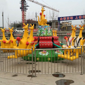 Happy Kangaroo Amusement Bounce Ride Máquina de entretenimiento giratoria para interiores/exteriores Construcción de acero metálico de fibra de vidrio para tema - Product Image 4