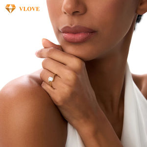 <span class=keywords><strong>Bague</strong></span> de fiançailles en diamant de laboratoire taille 7, <span class=keywords><strong>or</strong></span> jaune 1 carat 14k, <span class=keywords><strong>or</strong></span> véritable, taille ronde, sertie clos, alliance de mariage, certifiée GIA, pour femme - Product Image 4