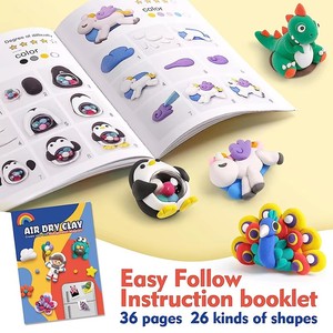 Kit de 18 couleurs d'argile plastique et d'argile auto-durcissante faits <span class=keywords><strong>à</strong></span> la main pour enfants – Créez vos propres aimants de réfrigérateur – <span class=keywords><strong>Pâte</strong></span> <span class=keywords><strong>à</strong></span> <span class=keywords><strong>modeler</strong></span> fabriquée <span class=keywords><strong>en</strong></span> Chine - Product Image 3