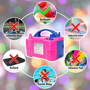 เครื่องเป่าลูกโป่งไฟฟ้าแบบพกพาหัวฉีดคู่สำหรับตกแต่งงานปาร์ตี้ - Product Image 6