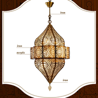 Lustre LED personnalisé de style Majlis pour mosquée, restaurant arabe, décoration du Ramadan