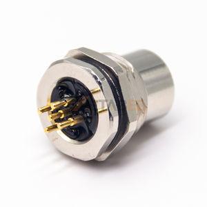 Connecteur femelle M12 à 5 pôles, codage <span class=keywords><strong>A</strong></span>, montage sur circuit imprimé, montage en cloison, filetage M16, droit, IP67, prise DeviceNet - Product Image 2