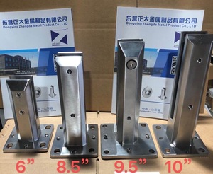 ZD auf Lager Edelstahl Handlauf beschläge Zapfen klemm pfosten Rahmenloses Balkon glas Balustraden geländer - Product Image 4