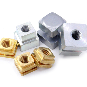 Độ chính xác cao CNC gia công ren chèn hạt đồng vuông Knurled nhúng hạt với mặt bích cho thiết bị điện tử và ô tô - Product Image 2