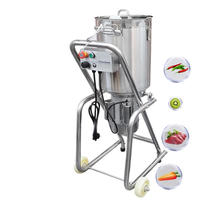 Robot culinaire multifonction en acier inoxydable - Mixeur haute vitesse de 1,5 kW pour la préparation de viande, de sauce chili et de sauce tomate