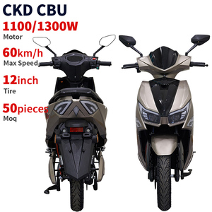 Scooter électrique CKD SKD 12 pouces, fabricant chinois, moto électrique 1100/1300W, vitesse 60 km/h, fabricant de cyclomoteurs électriques OEM - Product Image 2