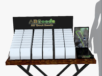 Présentoir au sol en métal plateau acrylique de bureau présentoir de comptoir pour présentoirs de produits de graines de légumes