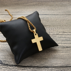 <b>Cross</b> Pendant Necklace Zinc Alloy Unisex Gift Jewelry - Product Image 4
