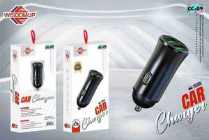 Cargador de Coche Wisdomup CC-09 12-24V USB Tipo A de Doble Puerto con Indicador LED para Uso en Vehículos - Product Image 3