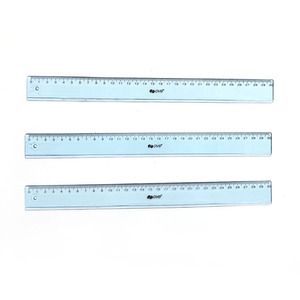 Regla de Plástico Transparente Azul de 12 Pulgadas de Marca Personalizada, Regla Recta de Medición de Precisión para Promoción - Product Image 1