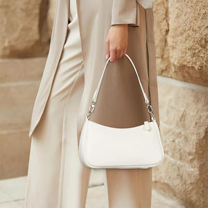 <span class=keywords><strong>Sac</strong></span> à <span class=keywords><strong>bandoulière</strong></span> fourre-tout pour femme, mini <span class=keywords><strong>sac</strong></span> hobo rétro en cuir végétalien avec chaînes, fermeture éclair tendance, polyester uni - Product Image 5