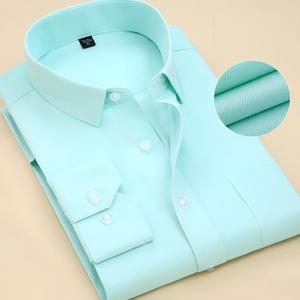Camicia <span class=keywords><strong>da</strong></span> Uomo a Maniche Lunghe Taglie Forti, Elegante, Formale, <span class=keywords><strong>da</strong></span> Ufficio, Bianca, per Lavoro, Taglie Grandi 45 46 47 - Product Image 4