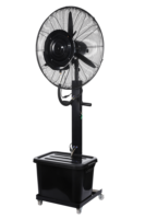 Ventilateur de pulvérisation de 26 pouces 230W 260W 350w désinfectant humidificateur refroidissant le tapis industriel électrique sécheur noir ventilateur de brume