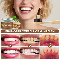 Tablettes de dentifrice aux herbes OEM ODM personnalisables avec logo, aux huiles essentielles de Neem et de Clou de girofle, rafraîchissantes pour usage domestique