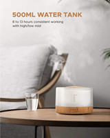 Machine à sons Diffuseur de bruit blanc 500ML Humidificateur à brume fraîche Huile essentielle Machine à bruit blanc