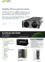 Module redresseur d'alimentation télécom Eltek Flatpack2 haute efficacité 3000W 48VDC pour systèmes de communication et diverses applications