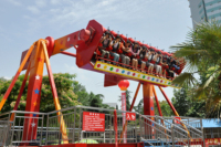 Manège à sensations fortes à 360 degrés pour parc d'attractions extérieur, équipement d'amusement de fête foraine personnalisable, manèges Top Spin