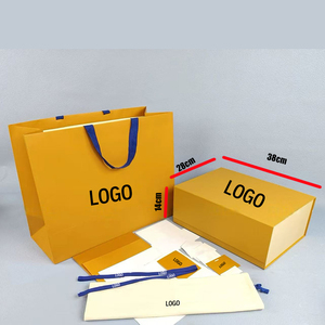 Custom <b>Printed</b> Luxury <b>Packaging</b> Paper Tote Bags Dust Proof Drawstring Bags Magnetic Foldable Gift Boxes Bulk - Product Image 2