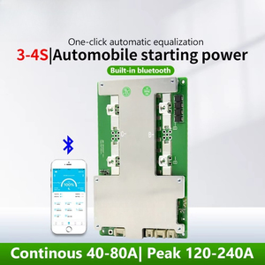 ระบบจัดการแบตเตอรี่ลิเธียมในตัว DP04S007 พร้อมบลูทูธ 3S 4S 12V LFP NMC Smart BMS 100A 120A 150A 200A UART - Product Image 2