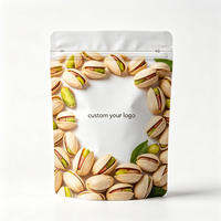 Sachet refermable personnalisé en aluminium pur métallisé, haute barrière, résistant à l'humidité, pour noix, pistaches, dattes, fruits secs