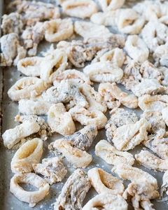 Chất Lượng Cao Cấp Crumbed Băm Vòng Mực Cho Món Khai Vị Đông Lạnh Ngón Tay Thực Phẩm Giòn Hải Sản Snack - Product Image 2