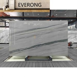 Panneau mural naturel blanc Ev Brazil personnalisable, dalles de quartzite Mont Blanc polies, grandes dalles, garantie 1 an, pour villa, hôtel, <span class=keywords><strong>escalier</strong></span> - Product Image 2